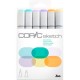 MARCADORES COPIC SKETCH PALE PASTEL CON 6