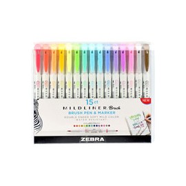 MARCADORES ZEBRA MILDLINER COL BRUSH PAQUETE ...