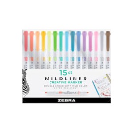 MARCADORES ZEBRA MILDLINER COL PAQUETE CON 1 ...