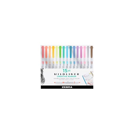 MARCADORES ZEBRA MILDLINER COL PAQUETE CON 1 ...