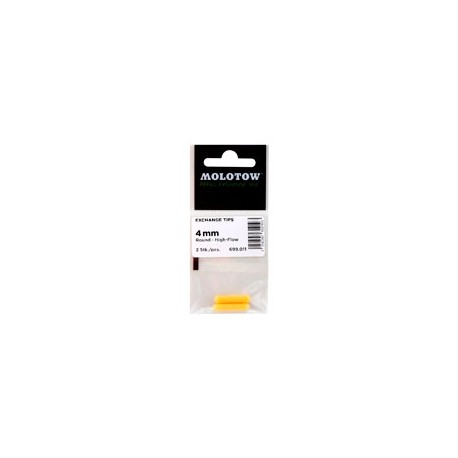 PUNTAS MOLOTOW REDONDAS AF 4 MM BOLSA CON 2