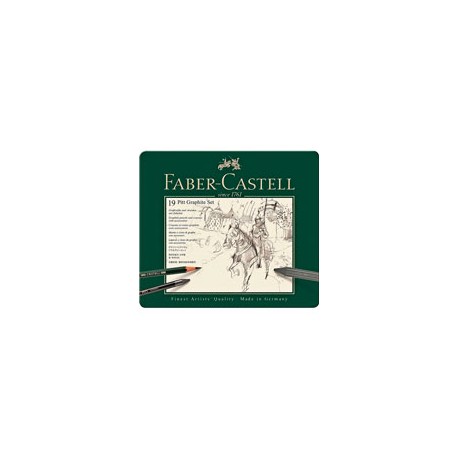 ESTUCHE FABER-CASTELL PITT MONOCHROME CON 19