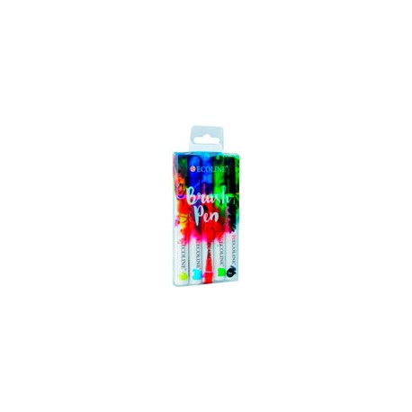 MARCADOR ECOLINE BRUSH PEN PAQUETE CON 5