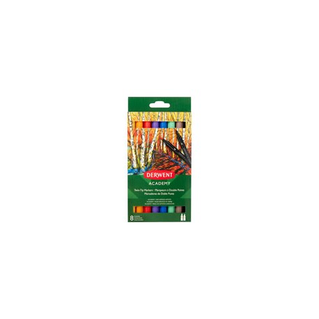 MARCADORES DERWENT ACADEMY 01 DOBLE PUNTA CO ...