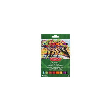 MARCADORES DERWENT ACADEMY 02 DOBLE PUNTA CO ...