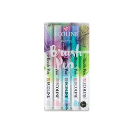 MARCADORES ECOLINE BRUSH PEN TONOS PASTEL PA ...