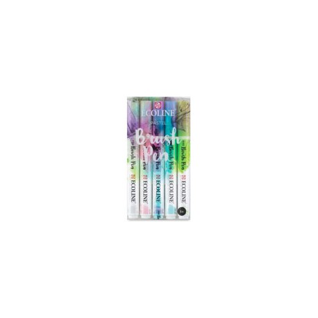 MARCADORES ECOLINE BRUSH PEN TONOS PASTEL PA ...