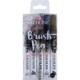 MARCADOR ECOLINE BRUSH PEN TONOS GRIS PAQUET ...