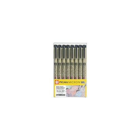MARCADOR SAKURA PIGMA 005 COLOR PAQUETE CON  ...