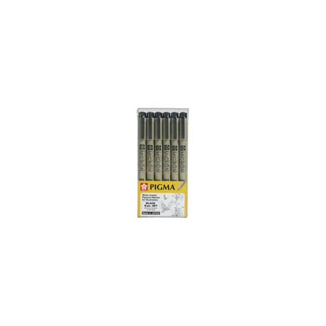 MARCADOR SAKURA PIGMA PAQUETE CON 6