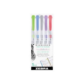 MARCADORES ZEBRA MILDLINER COLORES FRÍOS PAQ ...