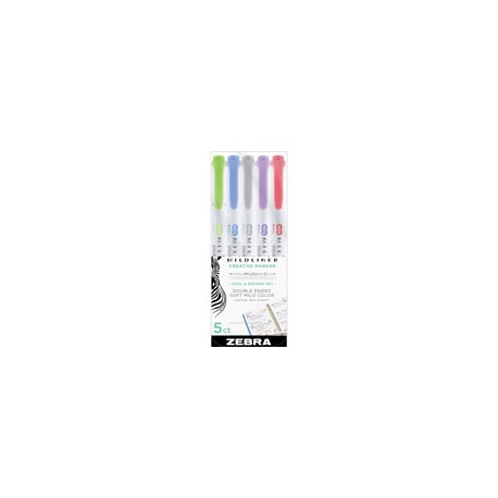 MARCADORES ZEBRA MILDLINER COLORES FRÍOS PAQ ...