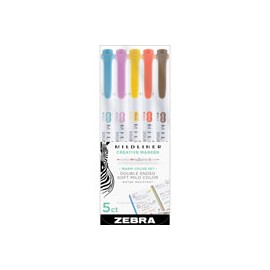 MARCADORES ZEBRA MILDLINER COLORES CÁLIDOS P ...