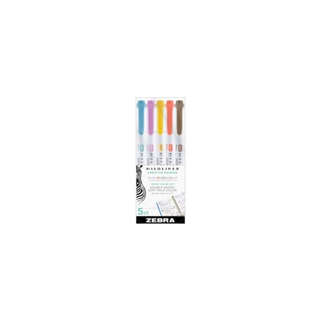 MARCADORES ZEBRA MILDLINER COLORES CÁLIDOS P ...