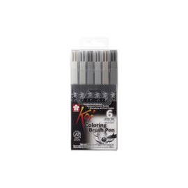 MARCADORES SAKURA KOI BRUSH ACUARELEABLE PAQ ...