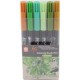 MARCADORES SAKURA KOI BRUSH NATURAL CON 6