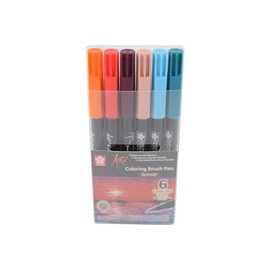MARCADORES SAKURA KOI BRUSH VERANO CON 6