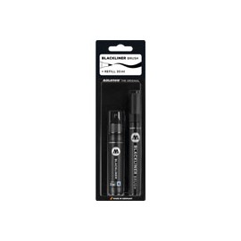 MARCADOR MOLOTOW BLACKLINER BRUSH Y REFILL