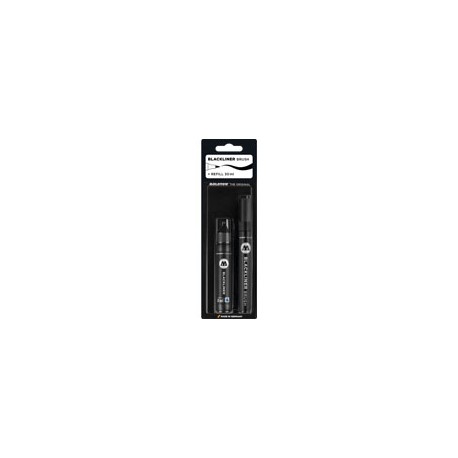 MARCADOR MOLOTOW BLACKLINER BRUSH Y REFILL