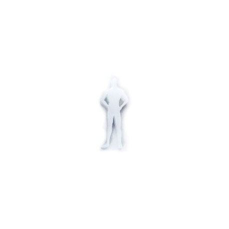 HOMBRE FRONTAL ACRÍLICO BLANCO ESCALA 1:100