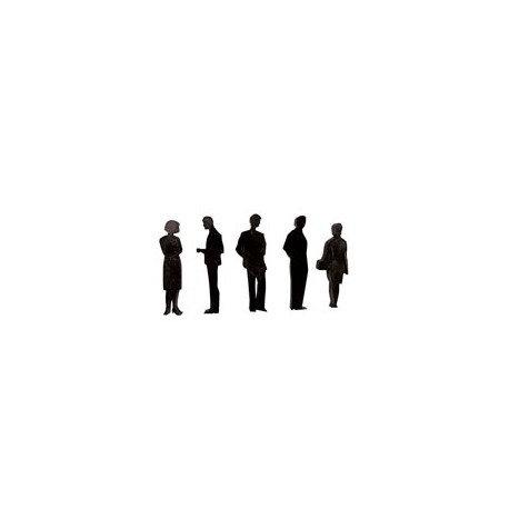 PERSONAS DE ACRÍLICO NEGRO ESCALA 1:50
