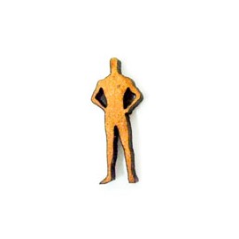 HOMBRE FRONTAL MDF ESCALA 1:50