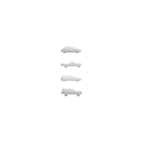 AUTOMOVILES ACRÍLICO BLANCO ESCALA 1:100