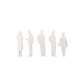PERSONAS DE ACRÍLICO BLANCO ESCALA 1:100