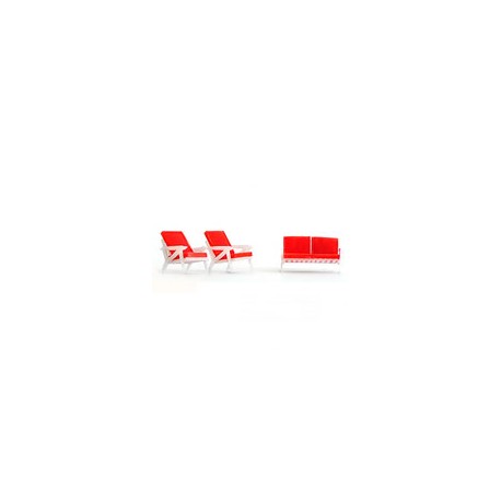 SILLONES DE JARDÍN ESCALA 1:100