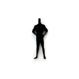 HOMBRE FRONTAL ACRÍLICO NEGRO ESCALA 1:100