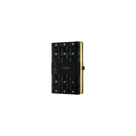 LIBRETA LDG C&G WEAVING GOLD 13X21 H/R