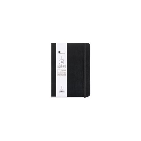 LIBRETA MIQUELRIUS PLAIN BLACK 15.2X21 CM