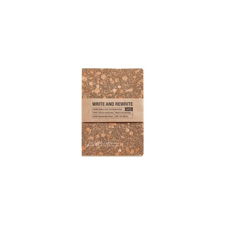 LIBRETA MIQUELRIUS A5 HOR CORCHO JUST BLACK