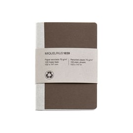 LIBRETA MIQUELRIUS BROWN NB LISO 15.2X21 CM