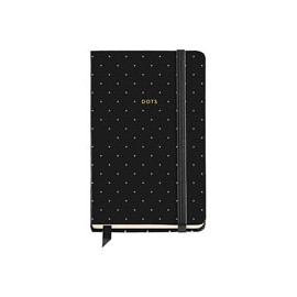 LIBRETA MIQUELRIUS 9X14 CM  DOTS ALWAYS BLAC ...