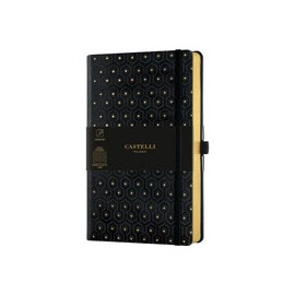 LIBRETA LDG HONEY COMB GOLD 13X21 H/R