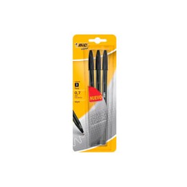 BOLÍGRAFO BIC CRISTAL PS 0.7MM BLISTER C/3 N ...