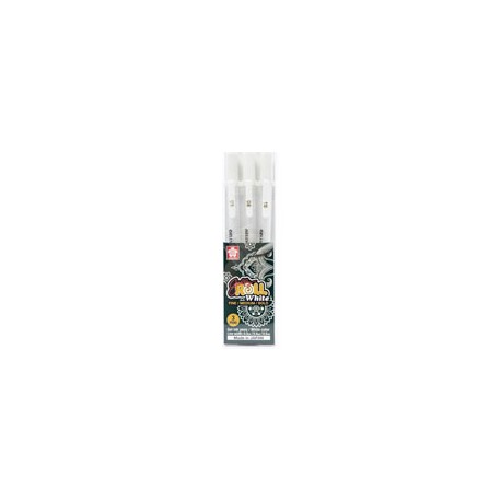 BOLÍGRAFO DE GEL SAKURA GELLY BLANCO BLÍSTER ...