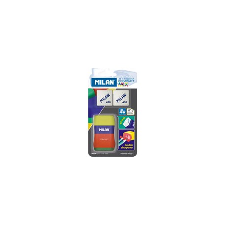 GOMA MILAN 10315 COMPACT Y SACAPUNTAS 2 ORIF ...