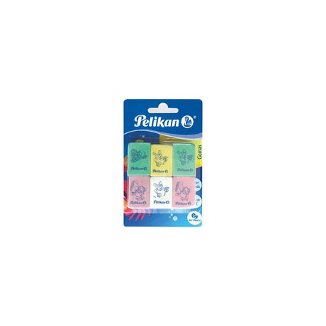 GOMA PELIKAN PELIKID BLISTER CON 6